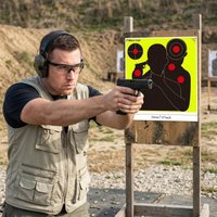 10/30pcs Shooting Training Target Sticker, Self-Adhesive Tape, Fluorescent Target Paper, Shooting Practice Equipment.