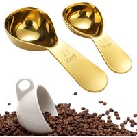 Stainless Steel Coffee Scoop, Coffee Scoops Short Handle, Tablespoon Measuring Spoons, for Coffee, Tea, Sugar, Kitchen Tool
