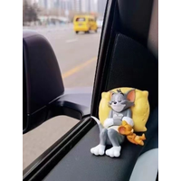 Tom And Jerry Resin Figure Car Dashboard Decor Cute Mini Desktop Ornament Office Desk Accessory Anime Decoration Gift For Fans