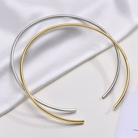 Stainles Steel Chocker Collar Necklace For Women, Open Neck Cuff Torques , Minimalist Necklace Birthday Party Gift