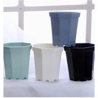 4pcs Modern Plastic Square plant Flower Pot herb Home Garden planter Office Desk Succulent Plant Pots Gardening Dec Pots