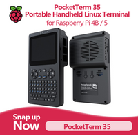 Portable Handheld Linux Terminal, 3.5" Touch Display, 640×480, Optical Bonding, for Raspberry Pi 4B/5 Development & Debugging