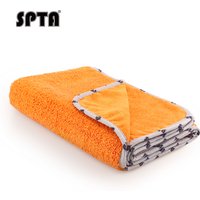 SPTA Polish Removal Microfiber Towel Grey Edge Large Microfiber Towel Premium Quality 900GSM for Car,Home,Bath,Glass Cleaning