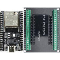 ESP32 Development Board with Port Expansion Board Kit ESP32-32U BT Wifi Module Type-C 38PIN CP2102 ESP32-DevKitC