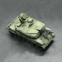 1PCS 1/144 Scale ZSU-23-4 Shilka Self-Propelled Anti-Aircraft Gun Model Mini SPAAG Armor Tank for Vehicle Collectors Hobbyists