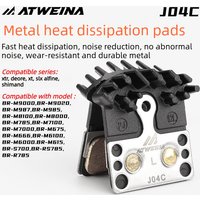 ATWEINA J05A J04C Disc Brake Pads DEORE XT XTR SLX SHIMAND Resin/metal ice pad Brake Pad for M785 M6100 M7100 M8100 M6000 M9000