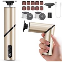 9-Level Adjustable Electric Pedicure Tool Portable Dead Skin Callus Remover Nail Polish Removal Multi-Functional 2-in-1