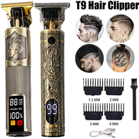 Portable Hairdressing Clipper USB Fast Charging Approaching Zero Gapped Cutting Shaver Man Electric Grooming Kit