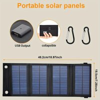 Foldable solar panel 60W portable solar panels charger USB 5V DC Full time power solar panel mobile power supply