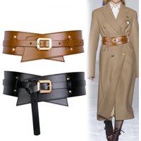 Ceinture large en cuir véritable pour femmes, de haute qualité, manteau de luxe assorti avec jupe, ceinture de construction, joint de taille, nouvelle collection