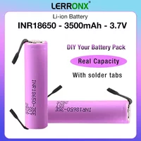 25A High Current 3.7V 3.5Ah Li-ion 18650 35E Rechargeable Battery for Samsung INR18650 DIY Makita Batteries with Welding Tabs