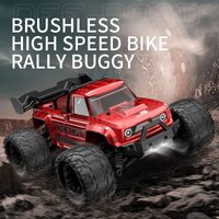 High-Speed RC Monster Truck, 28mph Max Speed, 1:14 Scale Brushless 4WD 22-Min Play Time, All-Terrain Off-Road Racing Car
