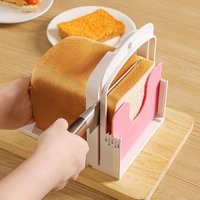 Multifunctional Toast Bread Slicer Stand Foldable Toast Loaf Slicing Machine DIY Baking Bread Cutting Guide Tool Homemade Bread