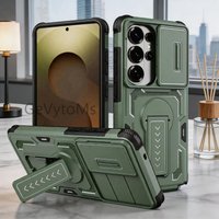 S26Ultra Heavy Duty Military Case For Samsung Galaxy S26 Ultra Slide Camera Cover Kickstand Bumper For Samsung S26 Ultra Case