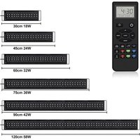 wireless Remote Control 24/7 Smart WRGB LED Grow Fish Aquarium Light full Spectrum for Live Plant Fish Tank 12-48 inch