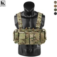 KRYDEX 500D Tactical Chest Rig UW Gen IV Low Profile Micro Fight Rigs Vest With 556 9mm GP Pouch Multifunction Pockets H Harness