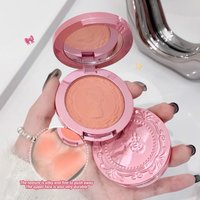 GEGE BEAR 3D Embossed Matte Blush Retro Style Silky Low Saturation Long Lasting Natural Foundation Concealer