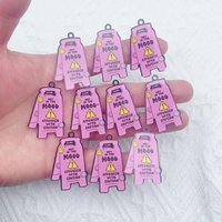 10pcs Acrylic pendants delicate and smooth smiley face logo suitable for DIY earrings and keychains jewelry making accessories