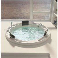 Under Ground Pool Whirlpool Tub Round Shape Jacuzzier 3-4 Person Hot Tube Outdoor Built-in Bathtub Popular Acrylic Whirlpool Spa