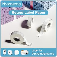 Label Sticker for Phomemo D30 Q30 Label Printer Sticker Maker 6-15mm Wireless Bluetooth Label Maker,1 Roll