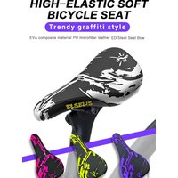 AliExpress plselis PLSELIS High-Quality Mountain Bike Saddle: PU Leather Top, Nylon Base, Soft Sponge Pad. 290g, Provide Great Shock Absorption
