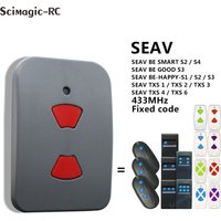 Clone SEAV TXS1 TXS2 TXS3 TXS4 TXS5 TXS6 BE SMART S2 S4 BE-HAPPY-S2 Garage Door Remote Control 433.92mhz Fixed Code