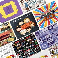 Classic Friends TV Show Small Office Computer Desk Mat Table Keyboard Big Mouse Pad Laptop Cushion Non-slip Deskpad Home Decor