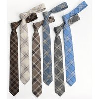 Brown Tie Men Shirt Gift Male Preppy College Style Coffee Stripe Retro Tie Decoration Jk Necktie Female Girly Kawaii Accessories