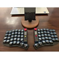ZitaoTech Sofle Wireless Split Keyboard with Trackball/joystick/screen/dual Knob Multi Functional Keyboard CNC Aluminium Case