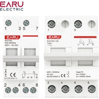 Din Rail 2P 40A 63A 125A AC400V Modular MTS Dual Power Manual Transfer Switch AC Isolating Discounnecting Switch Circuit Breaker
