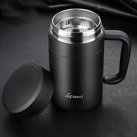 GIANXI Vacuum Flask Large-capacity Stainless Steel Heat Preservation Cup Household High-grade Simple Insulation Cup