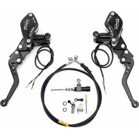 Universal 7/8'' Motorcycle Hydraulic Clutch Kit Brake Master Cylinder Reservoir Oil Hose Brake Levers Kit For Moto Brake Clutch