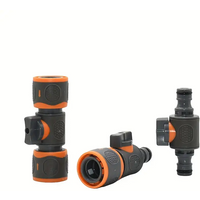 16mm Nipple Faucet Quick Connector Ball Valve, Garden Hose Adapter for Watering Gun & Drip Irrigation