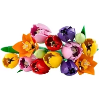 Tulip Flower Model Eternal Flower Blocks Creative Home Desk Plant Decorations Assembled Bricks Educational Toys Gifts