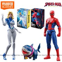 BLOKEES Klocki Marvel Hero Beyond: Brand New Day Spider-Man Susan Storm Richards Jeff The Land Shark Model do Składania