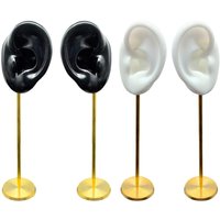 Présentoir de boucles d'oreilles en forme d'oreille, vitrine Stable, Base ronde, rangement de bijoux d'anniversaire, décor de bureau, organisateur de bijoux