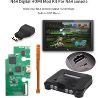HISPEEDIDO 2023 Newest Imbeded Digital High Definition N64 HDMI TV kit Game Video PCB Mod with OSD Menu 8 color modes