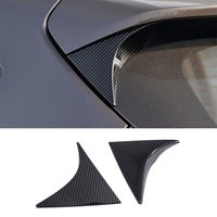 Carbon Fiber Look Side Rear Window Spoiler Trim Cover Sticker For 2015-2021 Hyundai Tucson Accessories Auto Parts