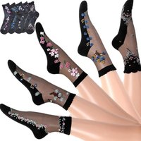 5 Pairs Women's Spring Summer Mid Tube Socks Wholesale High Quality Breathable Anti Slip Anti Hook Thin Lightweight Comfortable
