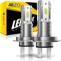 AILEO 2PCS H7 Led Lights 15000LM 100W For Car LED H7 Headlight Bulb 6500K Super Bright Fanless Plug&Play 3570 CSP Chip LED Lamps