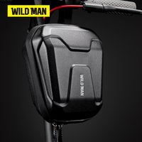 WILD MAN MTB Front Bicycle Bag – EVA Hard Shell Large Capacity Storage Pouch | PU+EVA/TPU+Polyester | Waterproof Zipper
