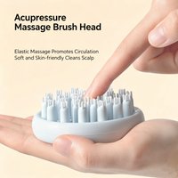 Portable Soft Silicone Comb, Flexible Scalp Massage Hair Brush for Travel, Home, Pet Care, Non-Slip Handle, Men Women Kids