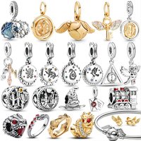 Potter Charm Bead Harrys Hot Series 925 Sterling Silver For Women Original 925 Bracelet Bangle Pendant DIY Jewelry Gift