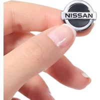 New aluminum Car Key Badge Emblem Replacement Car Key Stickers For Nissan X-Trail T32 T31 Qashqai Tiida Teana Car Styling