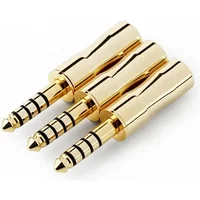 High-Quality Copper 4.4mm Jack Audio Plug Balanced Interface Male Connector Speaker Terminal 5 Pole Jacks Consumer Electronics