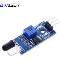 IR Obstacle Sensor Module 3-Pin Adjustable 2-40cm Detection 3.3V-5V for Arduino Robot Smart Car Raspberry Pi DIY Projects