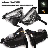LED Fog Light Assembly For Toyota Prius 2016-2018 DRL Daytime Running Light Turn Signal