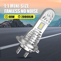 Carshark – phares de voiture LED Mini H7, pour VW Passat Golf 7 Polo Audi A4 B8 B6 A3 8P Q7 Mazda 5 3 BK CX7 6000K H7 CSP