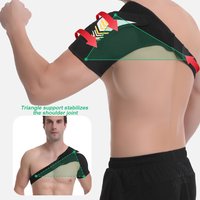 1pc New Arm-Shoulder Brace with Pressure Pad Adjustable Breathable Gym Sports Care for Relieve Shoulders Pain-For Men & Women
