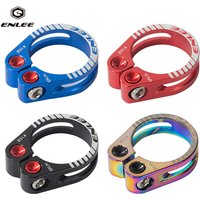 ENLEE 31.8/34.9MM Alloy Bike Seat Clamp Aluminium Quick Release Mountain MTB BMX Road Bike bicycle Seatpost Clamp
